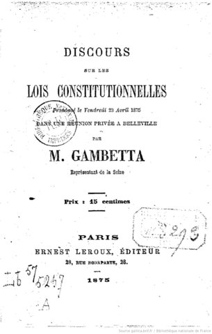 Lois constitutionnelles