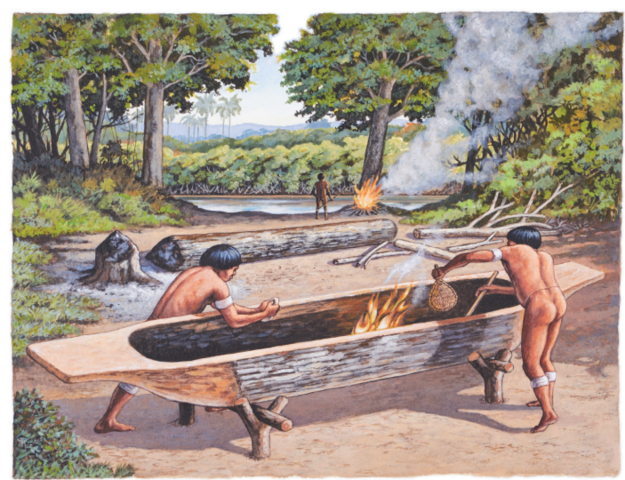 Comercio y Navegación de los Taínos