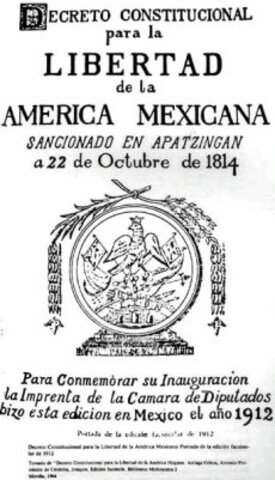 Decreto constitución para la libertad de la América Mexicana