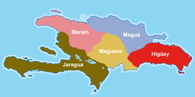 Territorio de los Tainos a la llegada de los Europeos
