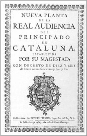 Primer decreto de Nueva Planta