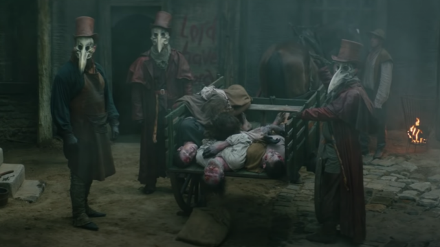 La peste negra (XIV)