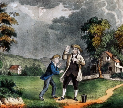 La teoría del fluido de Benjamín Franklin