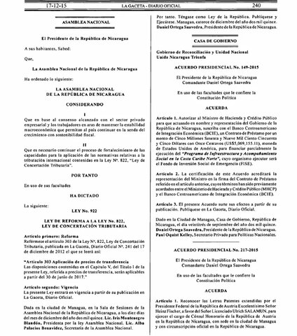 Segunda Ley de Reforma a la Ley de Concertación Tributaria