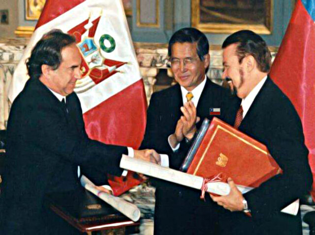 Acuerdo fronterizo entre Chile y Perú.