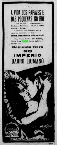 Propaganda de Barro Humano no Jornal do Commercio (RJ)