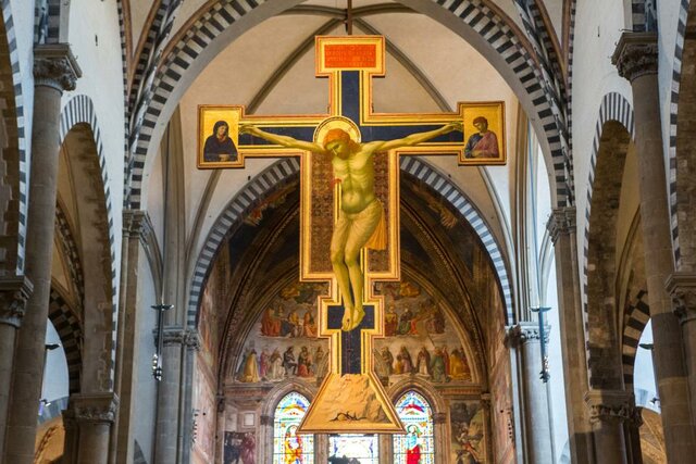 CROCE DIPINTA DI SANTA MARIA NOVELLA -GIOTTO-