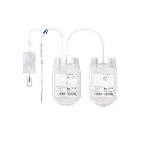 Implementación de la bolsa de plástico para la obtención de la sangre