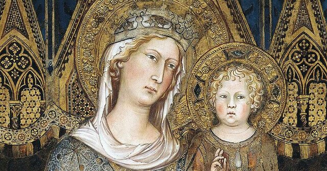 MAESTA' DEL PALAZZO PUBBLICO DI SIENA -SIMONE MARTINI-