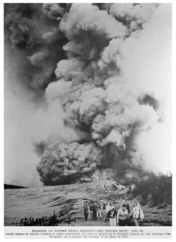 Erupción Volcán Irazú