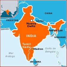 india-Ubicación territorial