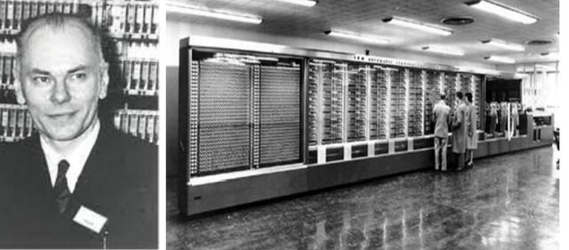Howard Aiken, crea la máquina automática de calcular, Mark I y más tarde su mejorada Mark II.