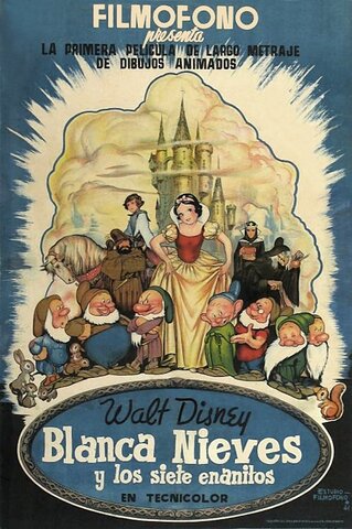 PELICULA ANIMADA  ( Blanca Nieves y los siete enanitos )