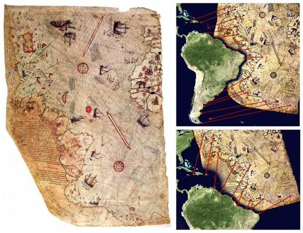 El asombroso mapa de Piri Reis