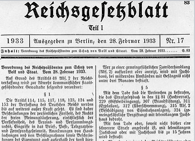 Décret présidentiel "pour la protection du peuple et de l'État"