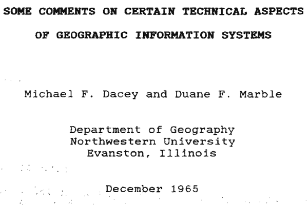 ORIGEN DEL TÉRMINO "SISTEMAS DE INFORMACIÓN GEOGRÁFICA"