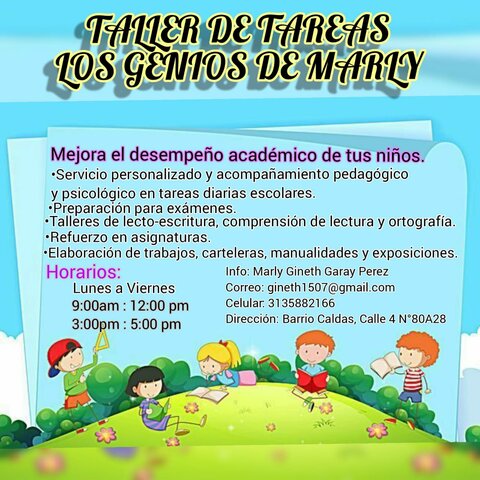 TALLER DE TAREAS "LOS GENIOS DE MARLY"