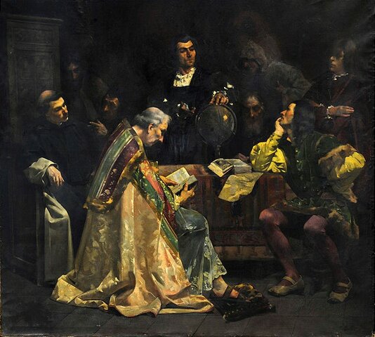 «Colón en Salamanca» (1887), de Joan Brull i Vinyoles (1863-1912