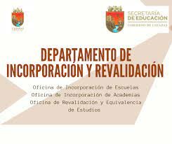 Departamento de Incorporación, Revalidación y Equivalencias
