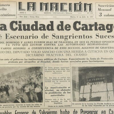 Timeline: 1944-1948 Gobierno de Teodoro Picado