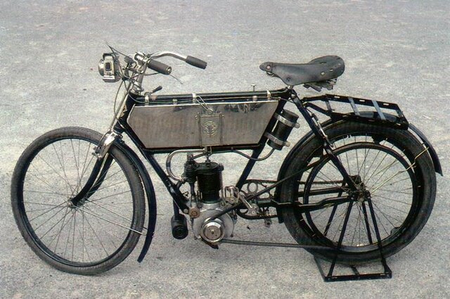 A motor in a bicycle