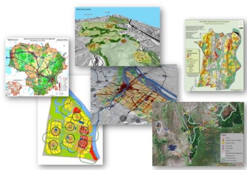 Los mapas SIG se usan para comunicar ideas, conceptos, planes y diseños.