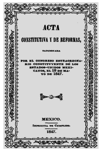 1847 Acta Constitutiva y de reforma