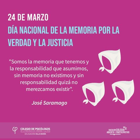 Día de la Memoria por la Verdad y la Justicia