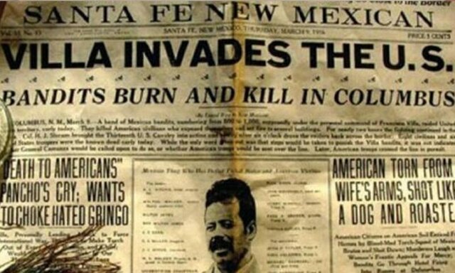Pancho Villa invades the United States