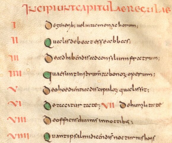 Creación de las reglas de San Benito