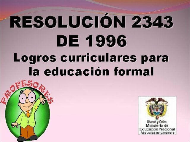 Resolución 2343 de 1996