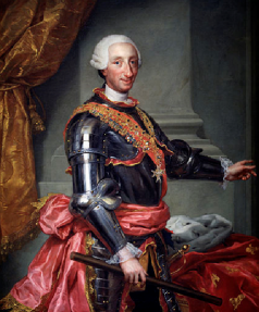 Toma el trono español Carlos III de Borbón