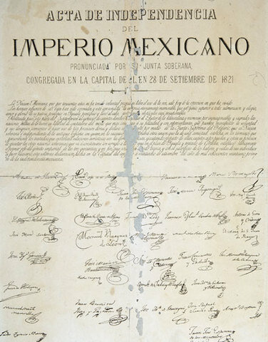Firma Acta de Independencia