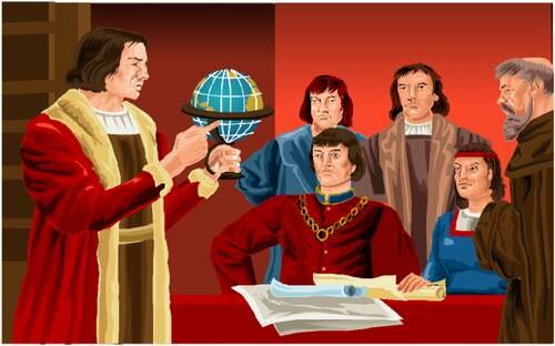 Cristóbal Colon y el Rey Portugués