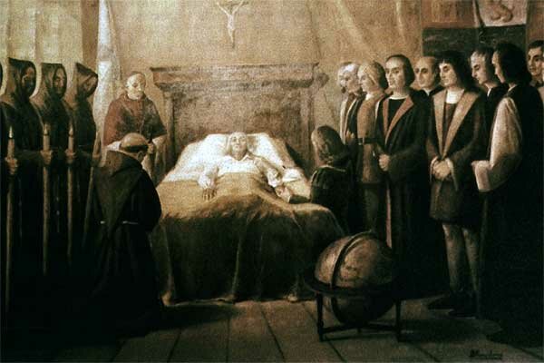 Muerte de Cristóbal Colon.