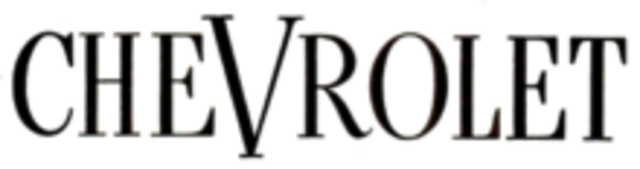 Chevy used their first logo.