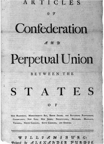 articles of Confederation created