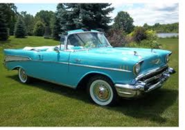 Chevy now released Rochester Ramjet, there first fuel- injected engine, option on a Corvette and passenger cars.