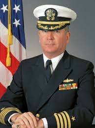 Captain near the plant