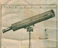 Newton construye el primer telescopio refrector en Inglaterra