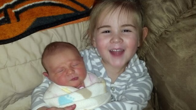 The day my sister was born