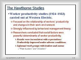 The Hawthorne Studies