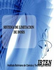 Sistema de limitación de dosis