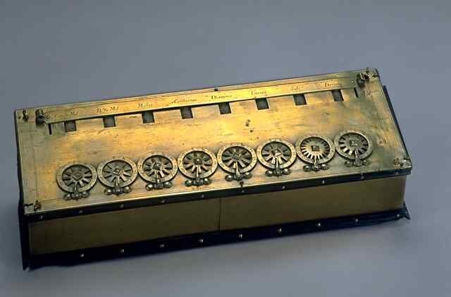 La primer calculadora: la pascalina, por Blaise Pascal