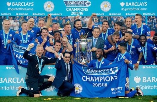 แชมป์ พรีเมียร์ลีก 2015-16 Leicester city