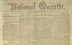 whigs countered with national Gazette