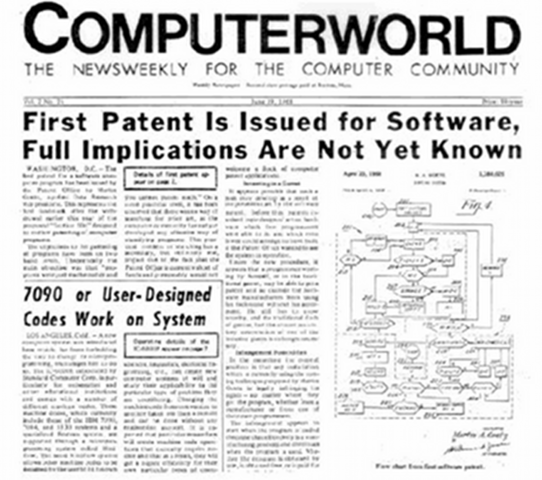 The First Software Patent