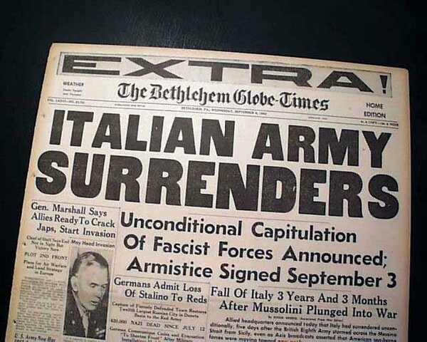 Italy Surrenders