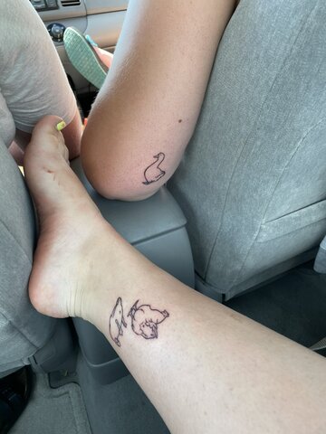 Got a matching tattoo with my best friend
