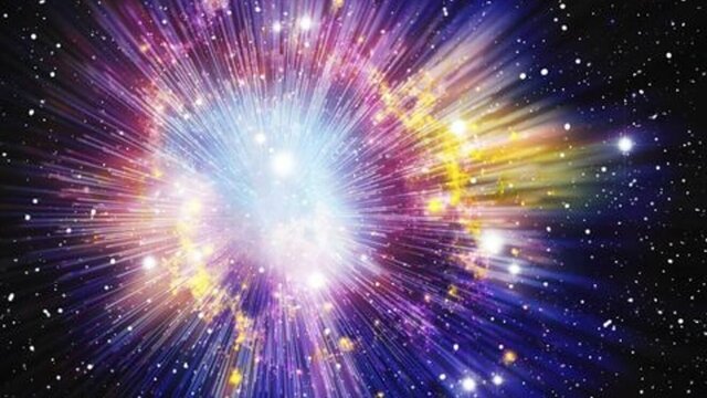 El universo se creo por una gran explosión, teoría del Big- Bang